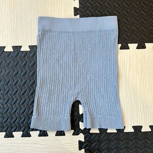 Free People M/L bike shorts blue intimately cable knit